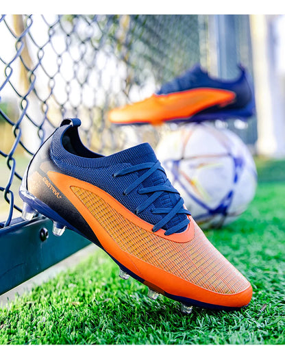 Botas de fútbol TF para hombre, zapatillas resistentes para cancha Society, transpirables para adulto, calzado masculino de fútbol para entrenamiento, alta calidad, con tacos