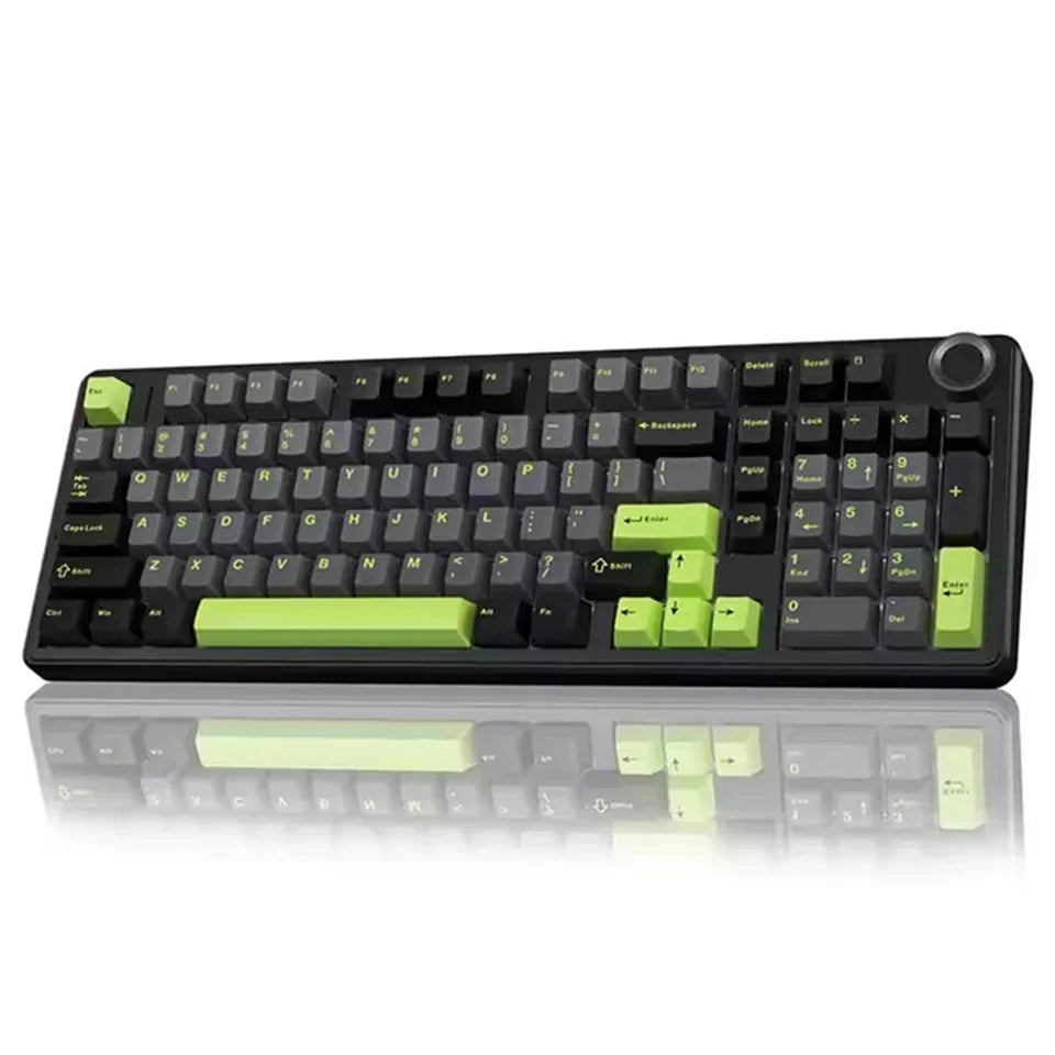 AULA F99 Pro Tastiera meccanica da gaming e-sport, tre modalità, RGB, hot-swappable, 96%, PBT, tastiera wireless personalizzata con manopola multimediale