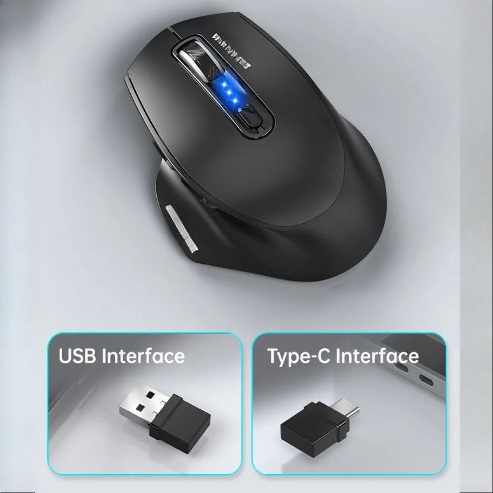 Ratón USB con cable, retroiluminación RGB, silencioso, ergonómico y DPI ajustable para ordenador de sobremesa, portátil, PC, oficina, gaming, hogar y uso diario en el trabajo