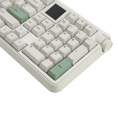 EPOMAKER RT100 PRO Tastiera meccanica 100% layout ANSI US con gasket, cablata/Bluetooth/wireless 2.4Ghz, schermo da 1.54” e manopola del volume