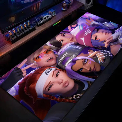 Tappetino mouse grande Overwatch per PC gamer, tappetino da scrivania esteso, tastiera rosa cute, accessori gaming per laptop, tappeto kawaii HD