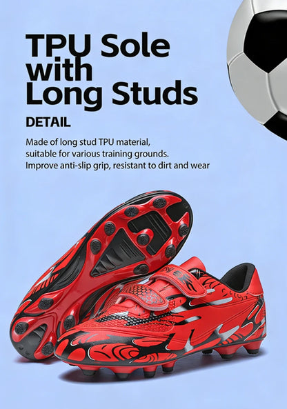 Zapatillas de fútbol infantiles para colegio, botas de fútbol profesionales con tacos para césped, calzado deportivo de entrenamiento para niños, botas de futsal y fútbol outdoor 28-38
