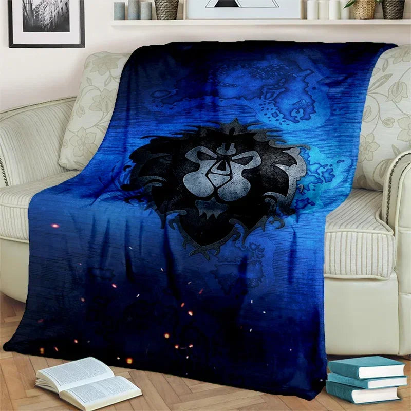WOW Game World of Warcraft Gamer HD Blanket,Soft Throw Blanket for Home Bedroom Bed Sofa Picnic Travel Office Cover Blanket Kids