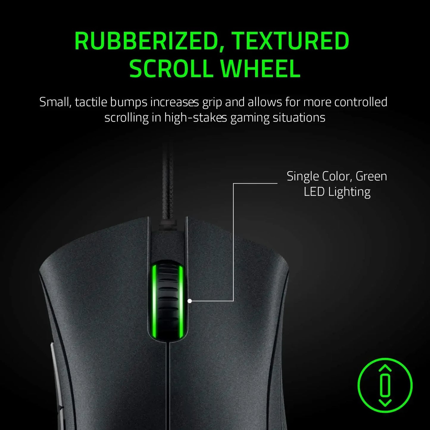 Ratón gaming con cable Razer DeathAdder Essential / Ratón con cable 6400DPI con 5 botones independientes para portátil y PC gamer