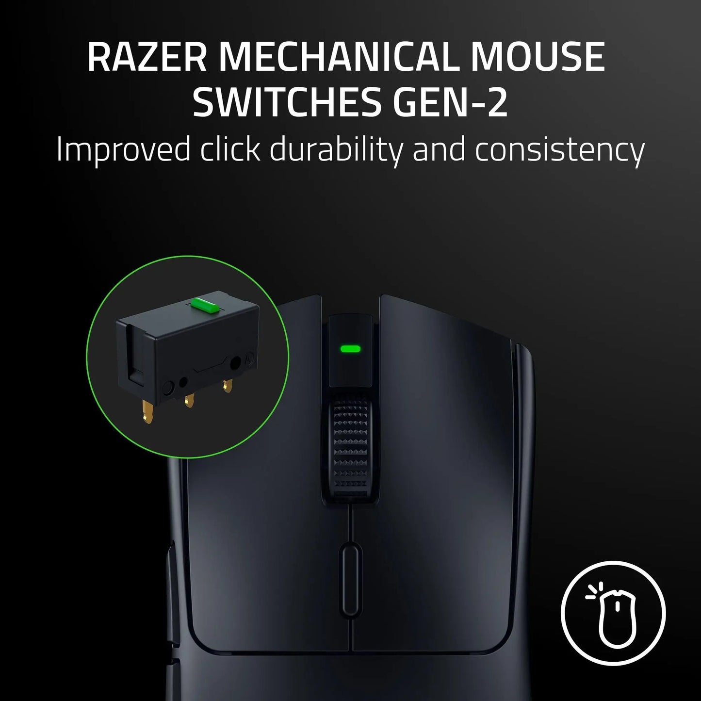 Razer Viper V3 HyperSpeed Wireless Esports Gaming Mouse 30K DPI Optical Sensor Gen-2 Mechanical Switches 8 Programmable Controls
