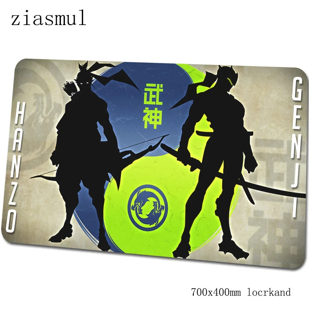 Tappetino per mouse Overwatch, elegante tappetino per computer 70x40cm, gaming mousepad grande XL, tappetino per mouse e tastiera per giochi PC e scrivania gamer