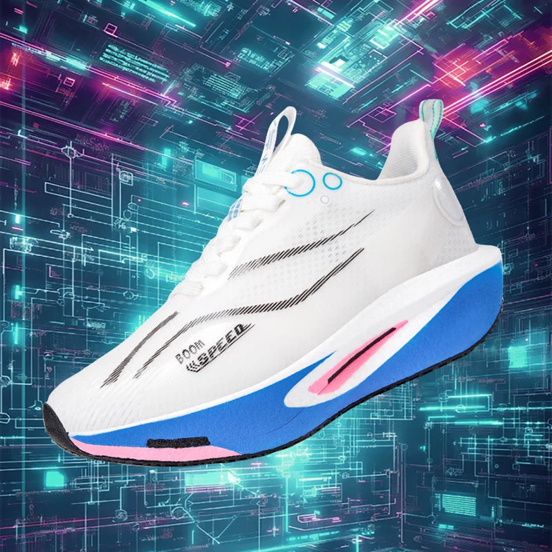 Men's Running Shoes Carbon Plate Professional Running Shoes Breathable Non-slip Cushioning Women's Casual Running Sports Shoes