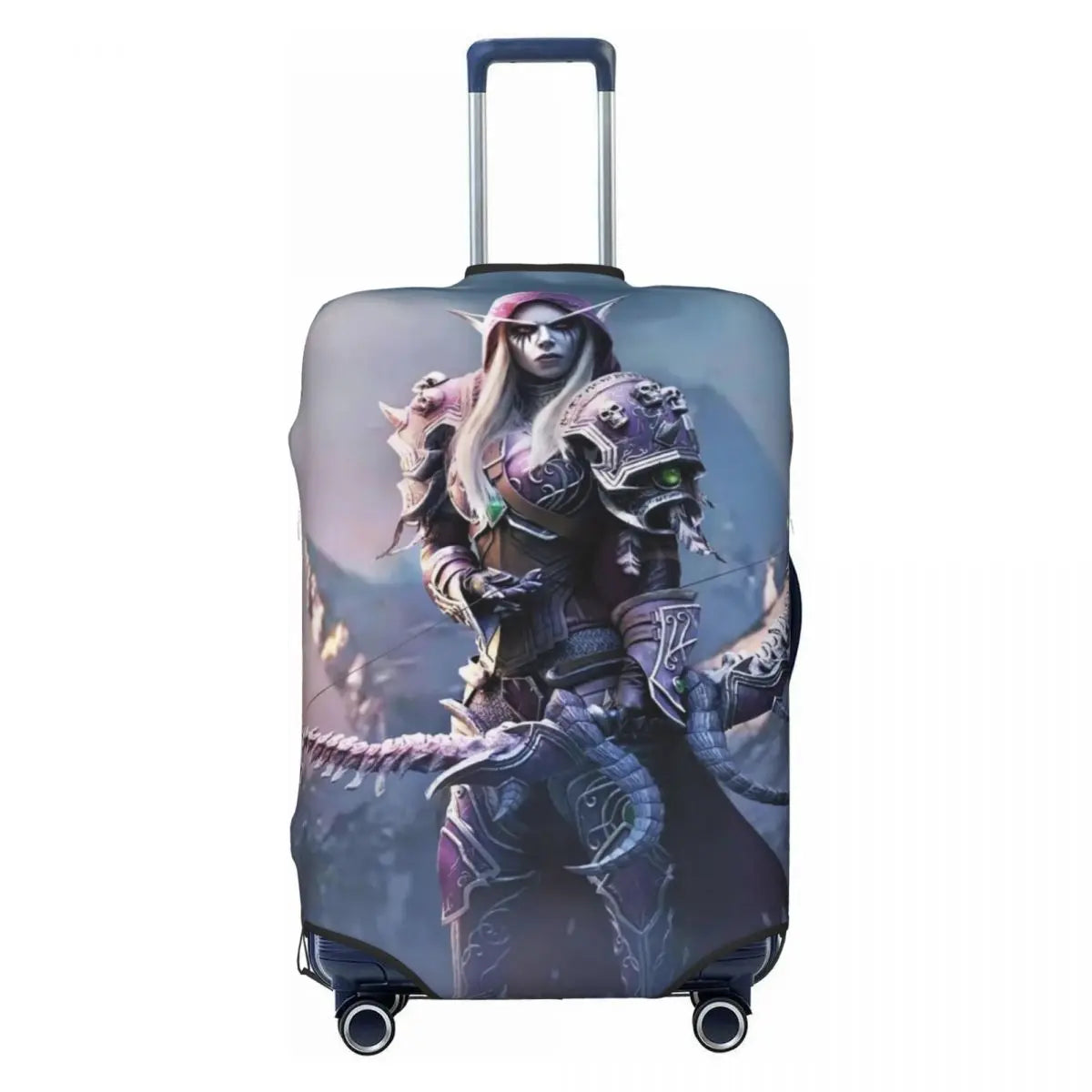 World Of Warcraft Sylvanas Windrunner Suitcase Cover Flight Fun Luggage Supplies Cruise Trip Protection