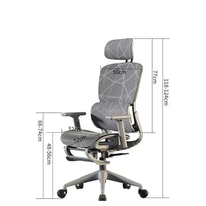 Ergonomic Gaming Chair with 3D Headrest, Adjustable Armrests, Lumbar Support, Reclining Computer Desk Chair with Footrest for Office & Gaming