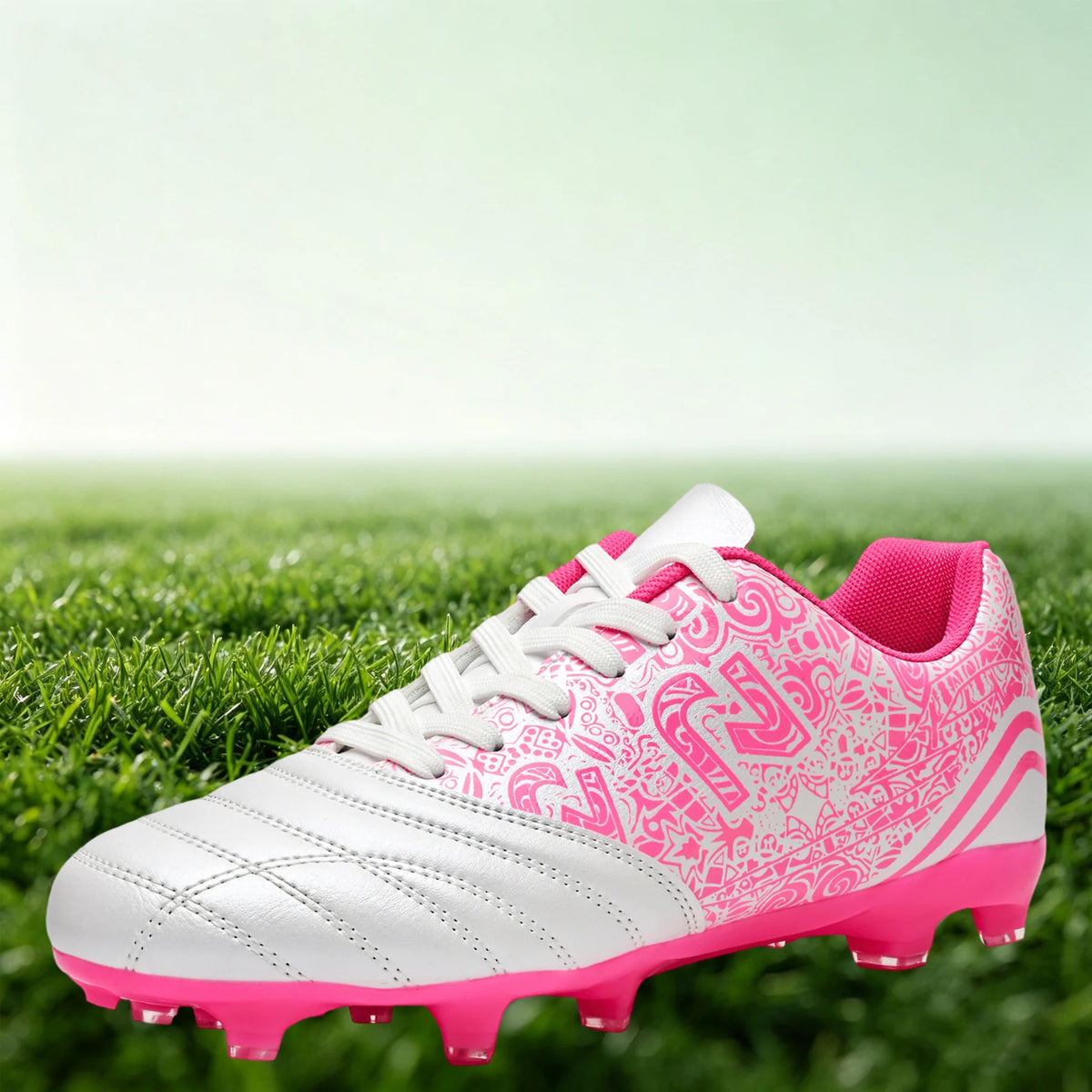 Chaussures de football unisexes pour hommes AG/FG, crampons légers en PU à haute adhérence pour l'entraînement sportif sur gazon extérieur