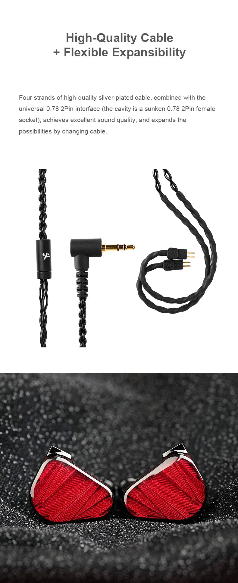 TRUTHEAR x Crinacle ZERO:RED Auricolari audiophile cablati in-ear con doppio driver dinamico 0.78 2Pin HiFi