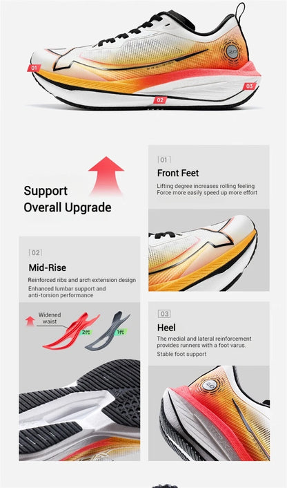 Xtep One Piece Model 2.0 Running Shoes For Men  Autumn Comfortable Stability Cushion Rebound Male Sneakers 876319110073