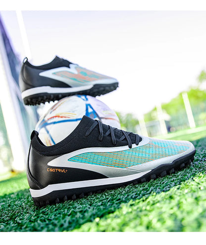 New Men's Football Boots Sport Adult Long Spikes Soccer Shoes Training Outdoor Cleats Breathable Non-Slip Boys Match Comfortable