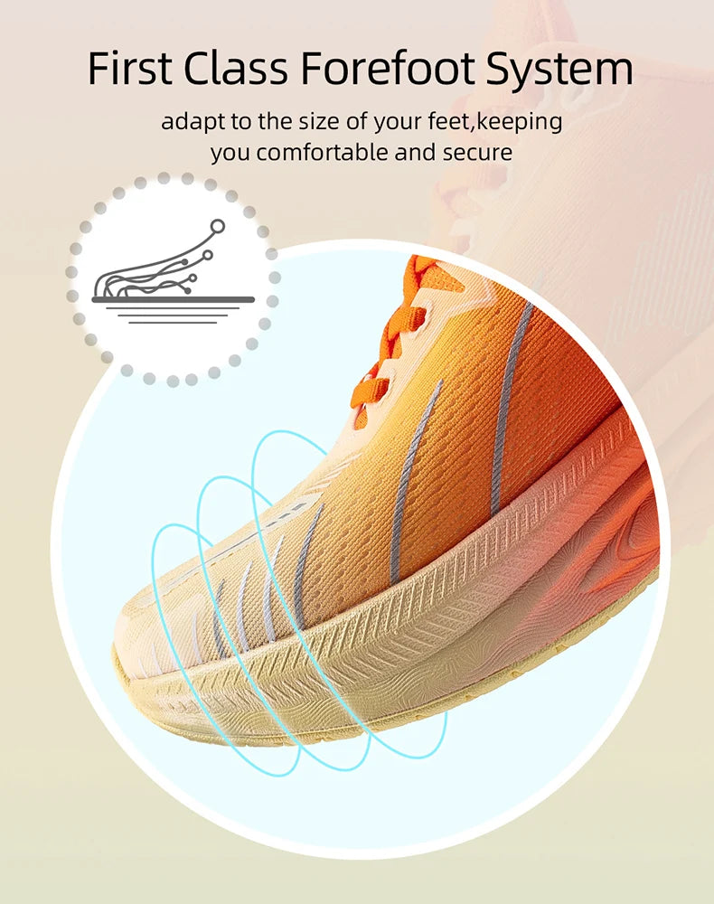 ONEMIX New Cushioning Running Shoes For Men Suitable for Heavy Runners Lace-Up Sports Women Non-slip Outdoor Athletic Male Sneakers
