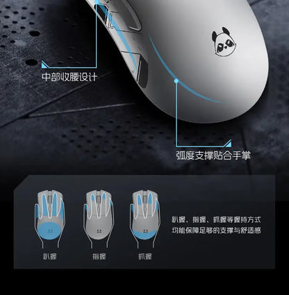 Ratón inalámbrico Metaphyuni Metapanda P1 Pro Max PAW3395L de baja latencia, ligero, para e-sports y gaming, ergonómico, regalo para PC gamer