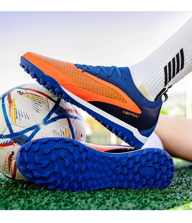 New Men's Football Boots Non-Slip Soccer Shoes Sport Outdoor Cleats Breathable Adult Long Spikes Training Boys Match Comfortable