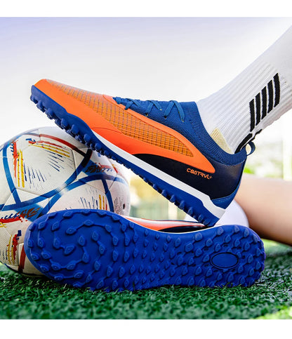 New Men's Football Boots Non-Slip Soccer Shoes Sport Outdoor Cleats Breathable Adult Long Spikes Training Boys Match Comfortable