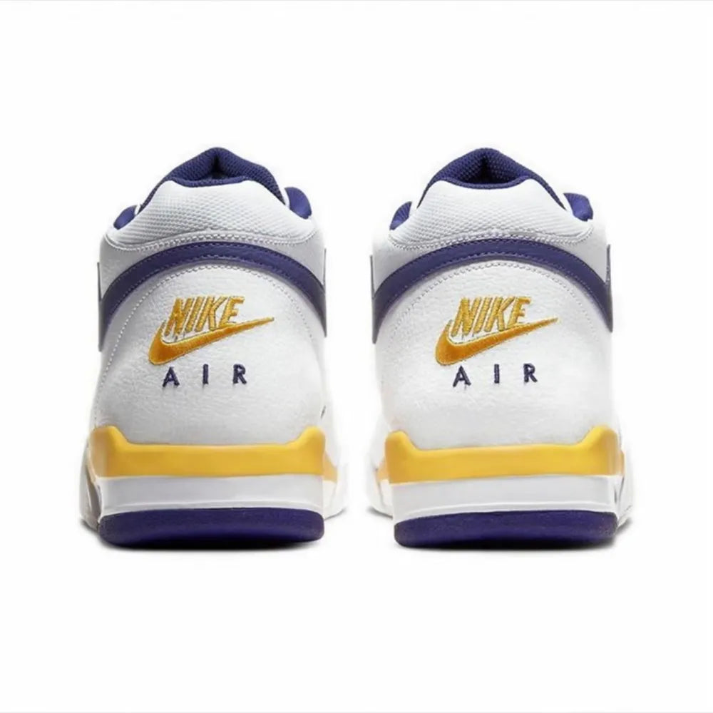 Nike Flight Legacy Mid-Top Retro Basketball Shoes with Slip-Resistant, Durable, and Cushioned Construction Unisex BQ4212-102