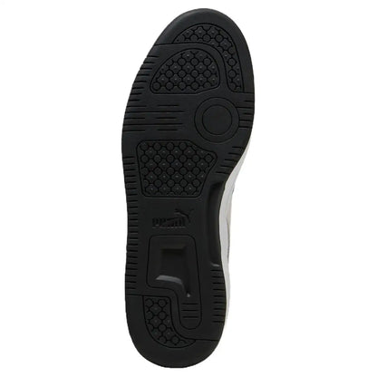 Baskets Puma Rebound V6 Low SD, noir et blanc, 402262-01