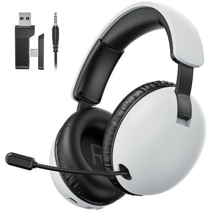 Casque Gaming Sans Fil Acinaci BL500 2.4G Bluetooth 5.3 et Filaire – Micro à Réduction de Bruit, Batterie 30H, Haut-Parleurs 50mm pour PC, PS5, PS4