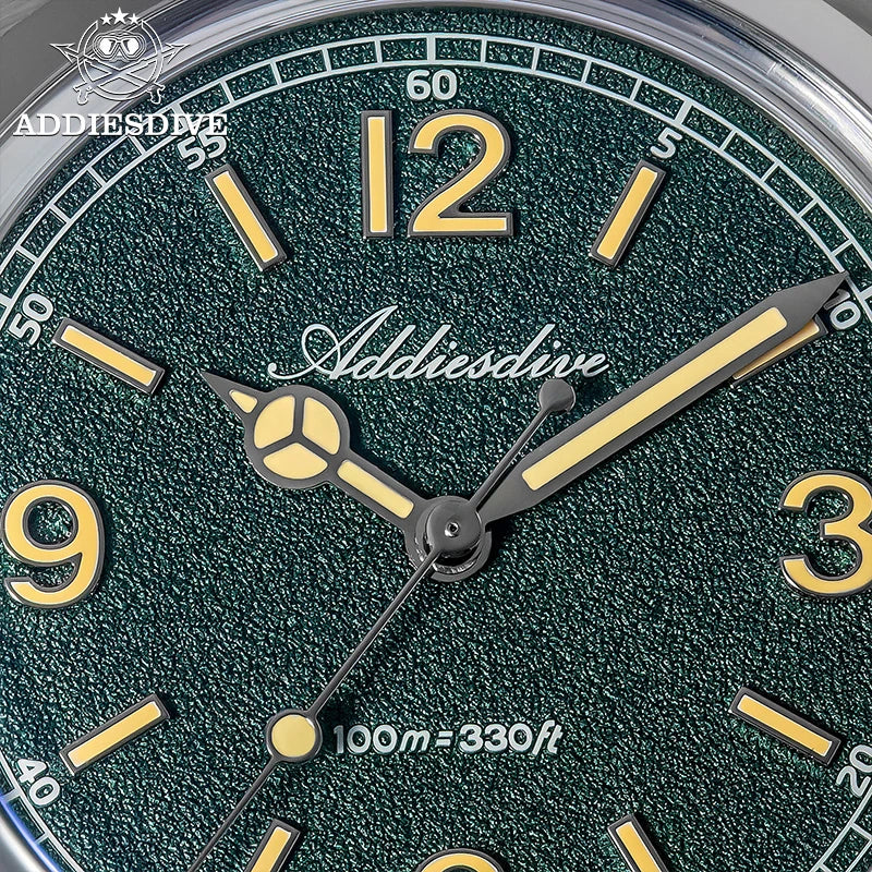ADDIESDIVE 36mm Orologio da uomo in offerta AD2518, vetro bombato, acciaio inox 316L, impermeabile 100m, al quarzo