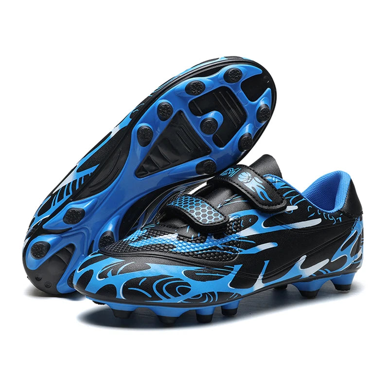 Zapatillas de fútbol infantiles para colegio, botas de fútbol profesionales con tacos para césped, calzado deportivo de entrenamiento para niños, botas de futsal y fútbol outdoor 28-38