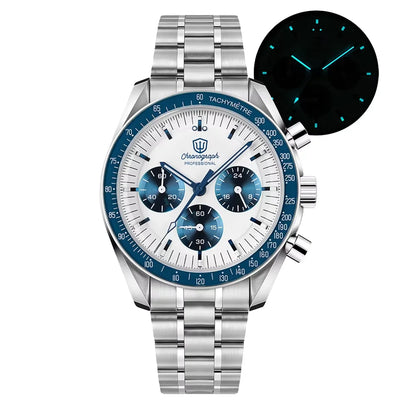 Reloj para hombre Watchdives New Wd1863 de cuarzo VK63, cronógrafo, cristal de zafiro abombado, resistente al agua, 39Mm, acero, marca líder, lujo, negocios