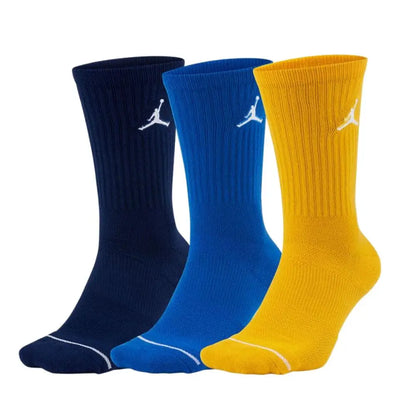 Nike Air Jordan Men's and Women's Knee-High Sports Socks, 3-Pack, Comfortable and Breathable Basketball Socks SX5544-017