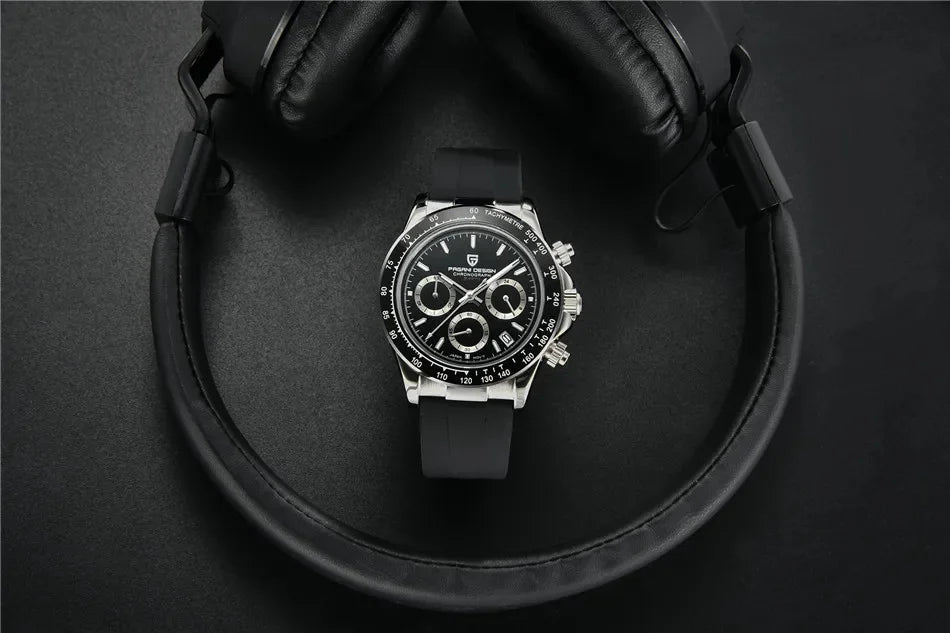 Nuovo originale PAGANI DESIGN PD-1664 orologio da uomo di lusso, movimento al quarzo giapponese VK63, zaffiro, impermeabile, cronografo, oro