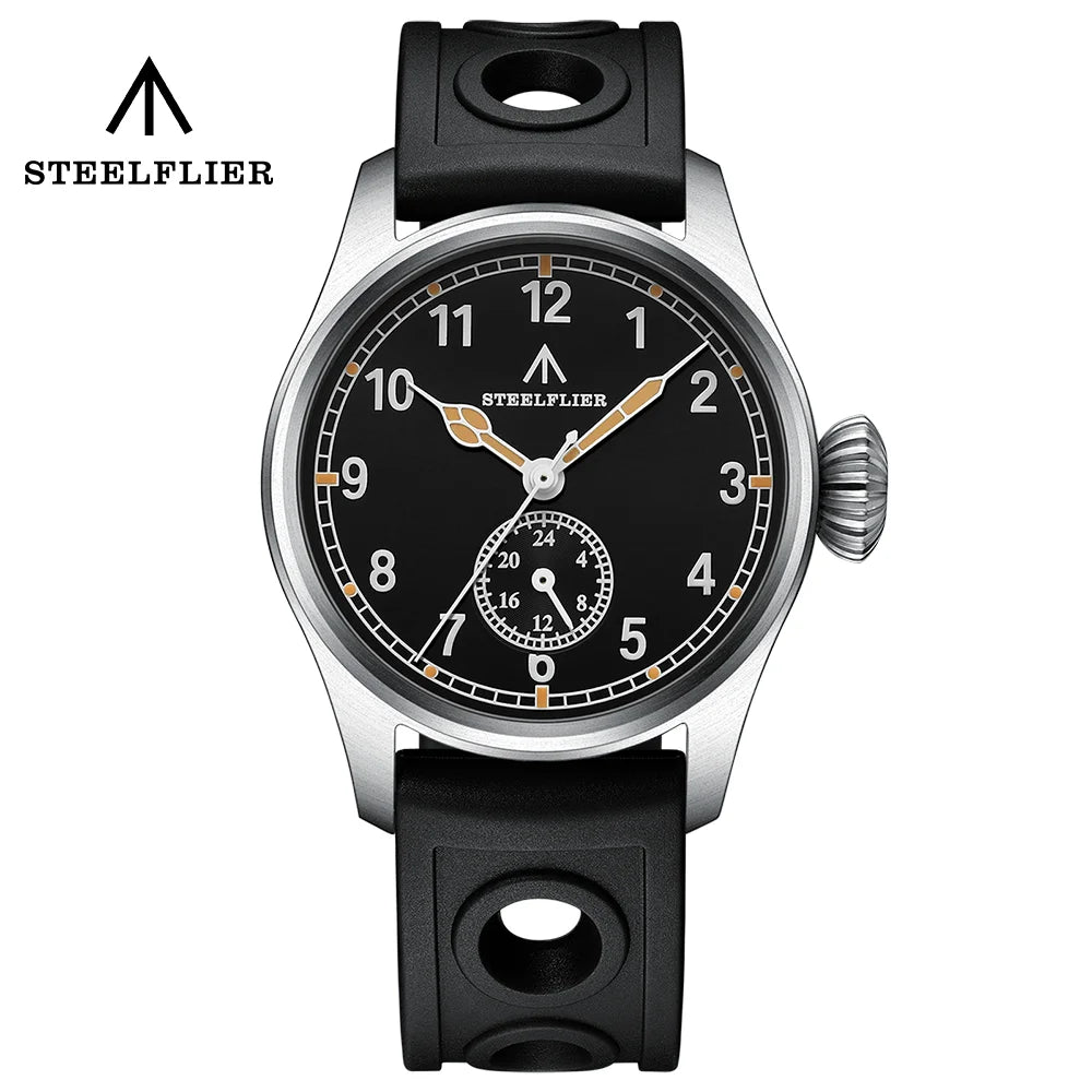 STEELFLIER Official SF746 Luxury Quartz Wristwatch Swiss Luminous VH60 Mute Movement 20Bar Waterproof Multi-time Zone Watches