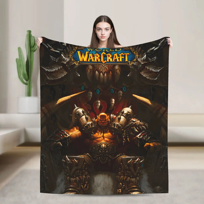 World of Warcraft, WOW Game Blanket Quality Super Warm  Throw Blanket Winter Picnic Outdoor Graphic Bedspread