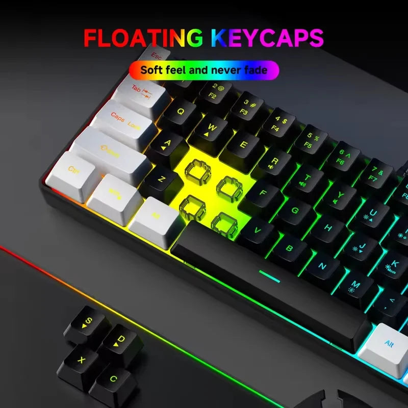 2026 New Best-Selling Portable Wired Mini-Mechanical Keyboard K61 Mini-Keyboard, Suitable For Playing Games, Compact And Conveni