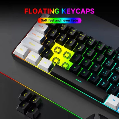 2026 New Best-Selling Portable Wired Mini-Mechanical Keyboard K61 Mini-Keyboard, Suitable For Playing Games, Compact And Conveni