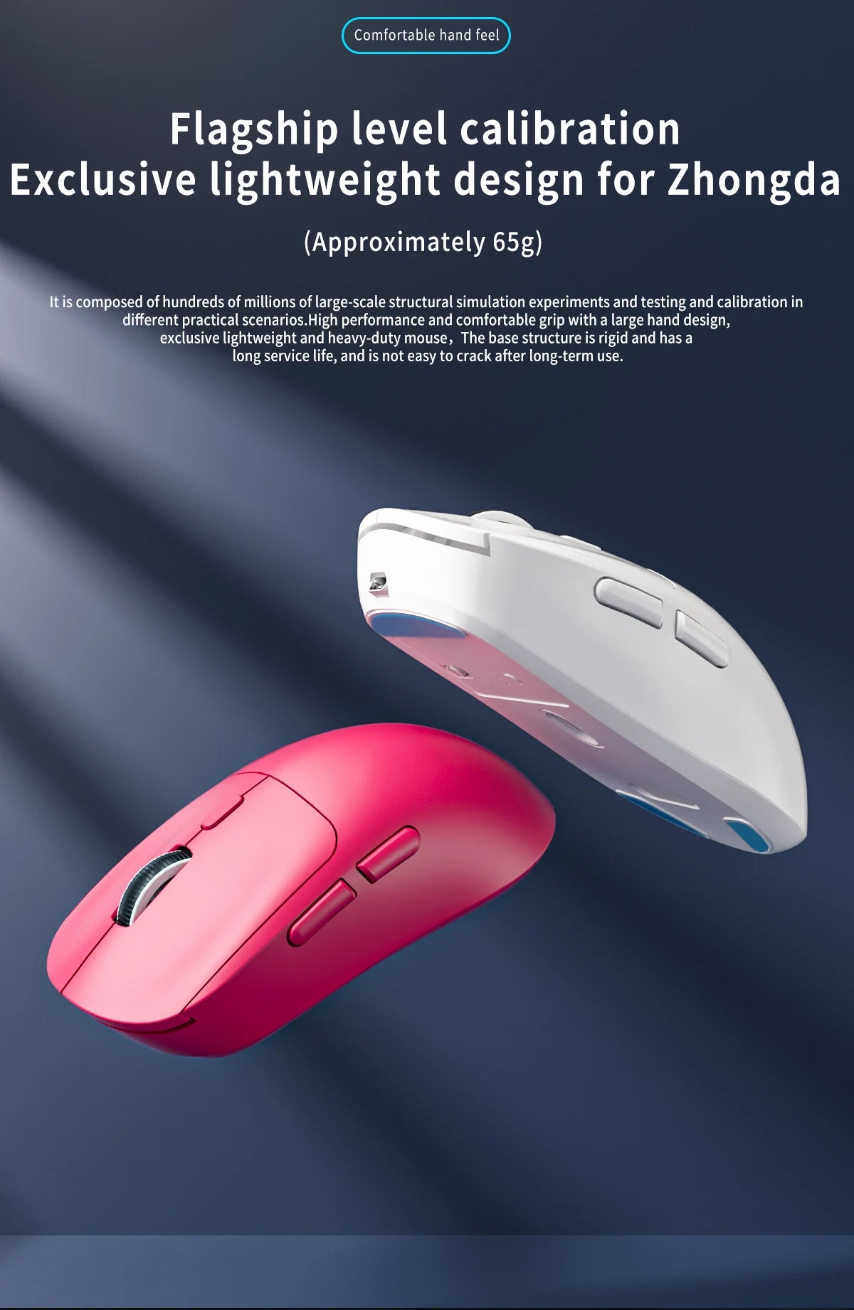 Mouse da gaming Bluetooth ricaricabile PAW3395, leggero, ergonomico e wireless per eSport