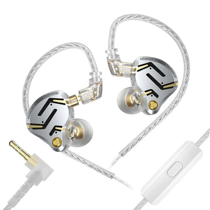 KZ ZS12 PRO 2 Hybrid-IEM-Kopfhörer – HiFi-Bass kabelgebundene Gaming-Ohrhörer mit superlinearen Treibern