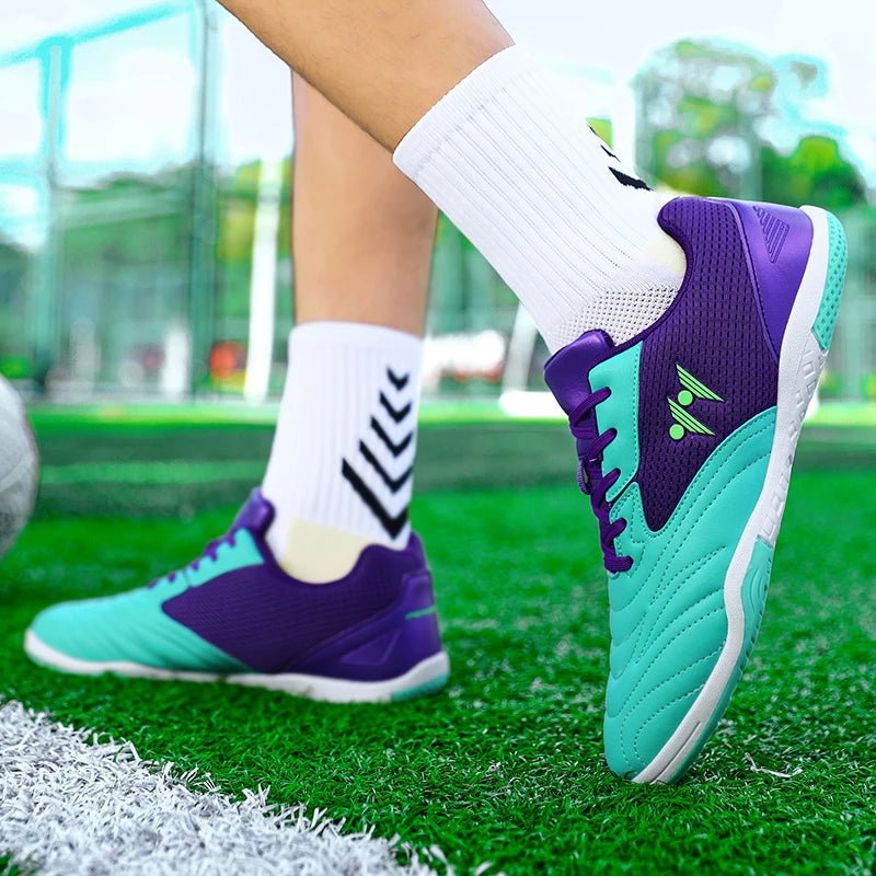 High-Quality New Men's Football Boots Grass High-Top Futsal Sneakers Soccer Shoes Non-Slip Match Indoor Hot-Selling Outdoor Sports