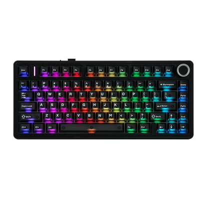 Tastiera meccanica EPOMAKER x AULA F75 Ultra VIA programmabile 75% layout ANSI US QWERTY, gasket, cablata/Bluetooth/wireless 2.4Ghz