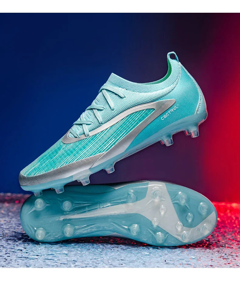 New Men's Football Boots Non-Slip Soccer Shoes Sport Outdoor Cleats Breathable Adult Long Spikes Training Boys Match Comfortable