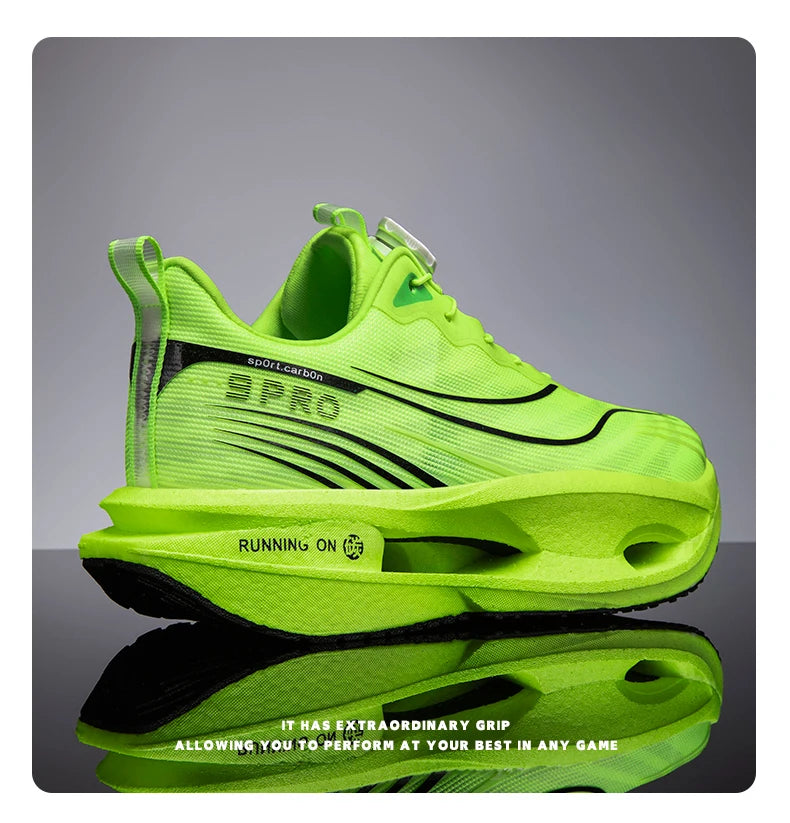 Running Shoes Carbon Board Speciality Marathon Men Sports Breathable Lightweight Women's Comfortable Athletic Nonskid Sneakers