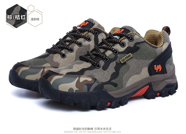 Casual Shoes Men Summer Outdoor Sneakers Women’s Footwear Trainer Waterproof Camouflage Army Shoe Male Military Shoes Tennis Jeans