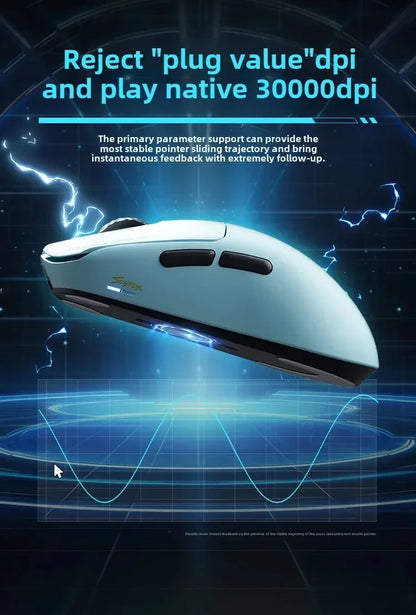Mouse gaming wireless non poroso SCYROX V6 esports 40g 750IPS con ricevitore 8k, risposta rapida 3950, alta qualità 8KHz