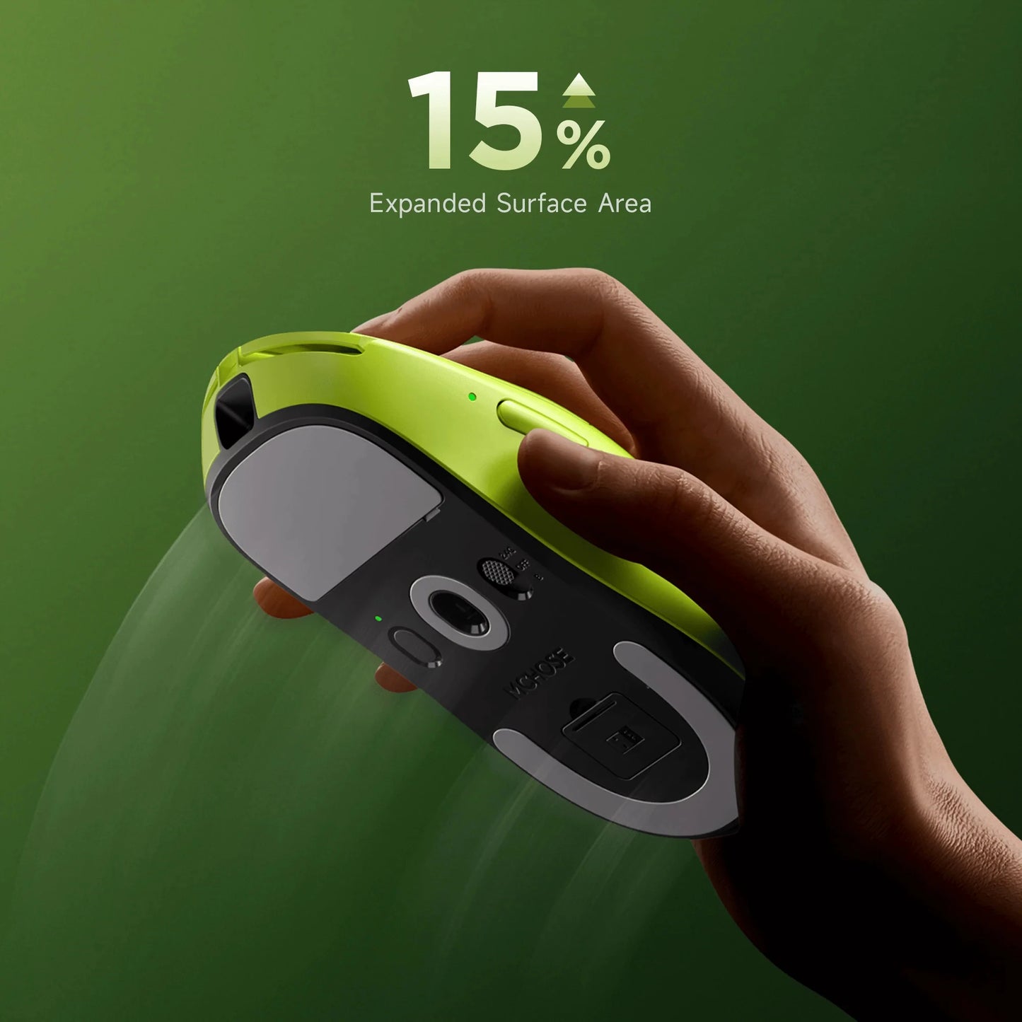 MCHOSE A7 V2 Lightweight Wireless Gaming Mouse, PAW3950 Sensor, Dual 8000Hz Polling Rate, 42,000 DPI Esports Gaming Mouse for PC & Office