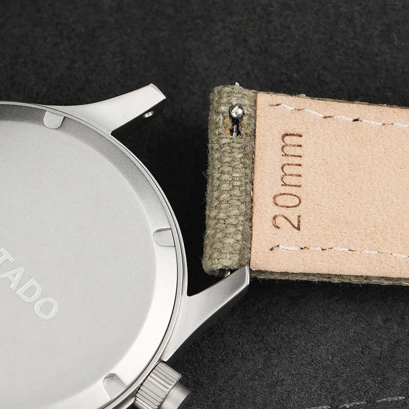 Orologio cronografo al quarzo Militado VK61 VK67, 39mm, cassa in acciaio inox 316L, 3 quadranti, impermeabile 100M, orologio militare multifunzione