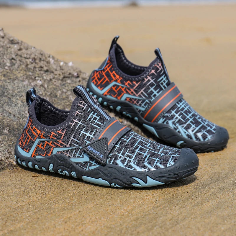 Nuevos zapatos de playa y buceo rápido para niños y niñas Qianjiang, zapatos de natación, calzado para fitness en interiores y zapatos de baño 29-38#