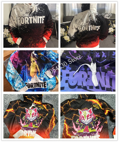 Felpe con cappuccio Fortnite Peely Print New Design, per uomo, donna e bambino, a maniche lunghe, stile casual streetwear
