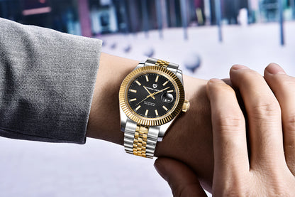 Orologi PAGANI DESIGN 2026 nuovi, meccanici di lusso oro e argento da uomo, in acciaio inossidabile, vetro zaffiro, automatici