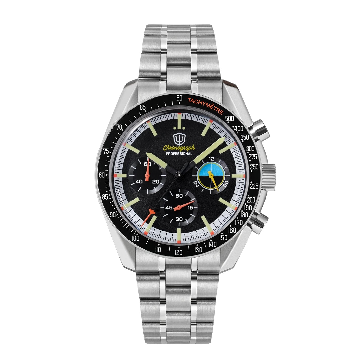 Reloj para hombre Watchdives New Wd1863 de cuarzo VK63, cronógrafo, cristal de zafiro abombado, resistente al agua, 39Mm, acero, marca líder, lujo, negocios
