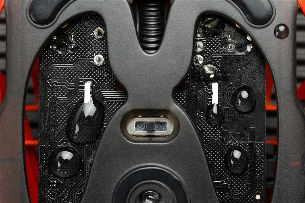 Angry Miao Infinity Mouse Wireless da Gaming Hot-Swappable in Metallo Ultralight Hollow PAW3950 Dual 8K Cablato Tri-Mode Arancione