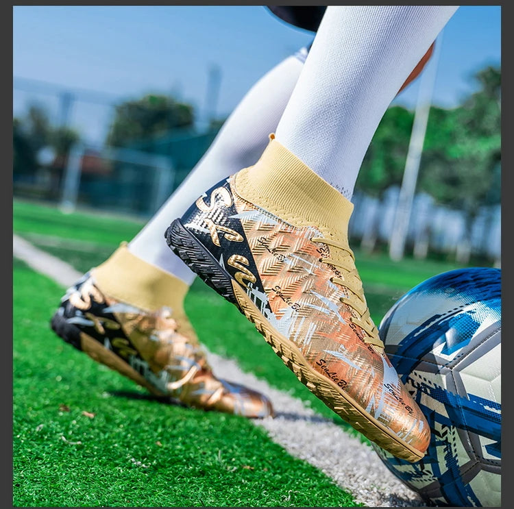 Tamanho 34-46 - Chuteiras de futebol para homem FG/TF, futsal, profissionais, unissexo, infantis, de treino, para exterior, para rapazes, ténis de futebol