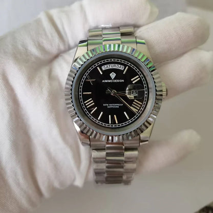 Sapphire Crystal Men's Watch Beat Quartz Movement Waterproof Swimming Vintage Luxury Business Sport 2025 Watch Relogio Masculino